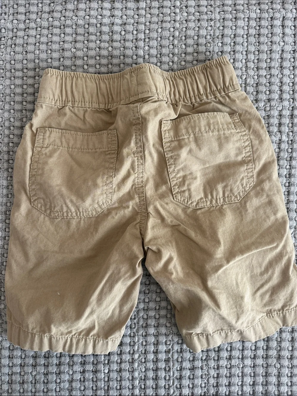 The Children's Place Tan Pull-On Shorts with White Drawstring